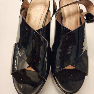 BCBG Patent Leather Wedge Heel